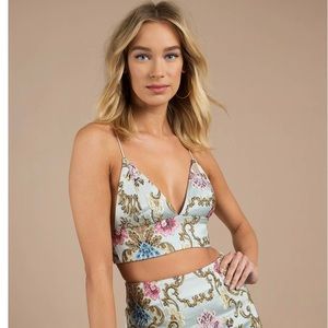 FLORAL CROP TOP
